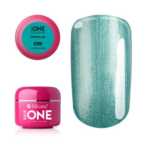 Gel UV Color Base One 5g Metalic Turquoise 06