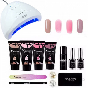 Kit Unghii cu Polygel Venalisa +Lampa UV