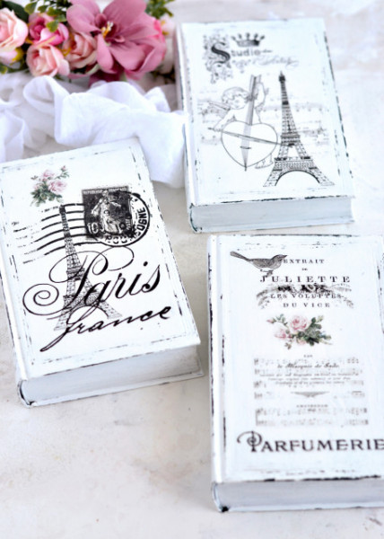 Carti decorative Frenchic, cu trandafiri