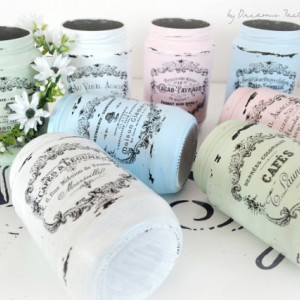 Vaze frantuzesti Shabby French Jars