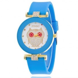 Ceas dama Crystal Owl - bleu