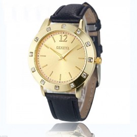 Ceas dama Stylish Golden Geneva - negru