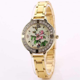 Ceas dama Golden, Roses & Butterfly, fin si elegant