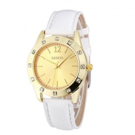 Ceas dama Stylish Golden Geneva - alb