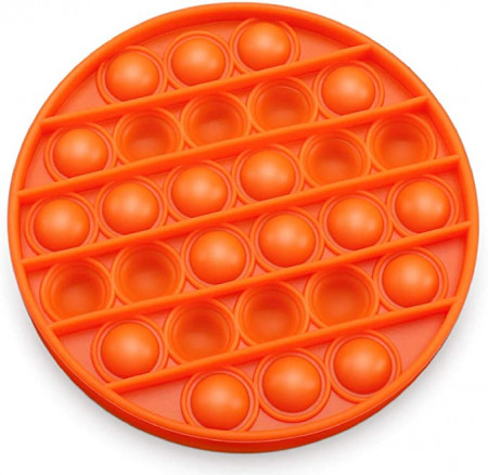 jucarie pop it rotunda culoare orange