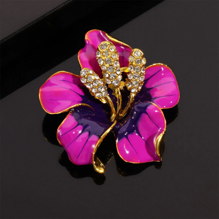 brosa eleganta cu cristale model floare