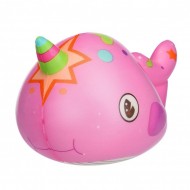 Jucarie Squishy parfumata, model balenuta - roz