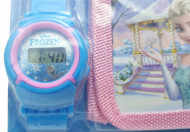 Set Ceas pentru fetite cu portofel, tip Frozen, model 1