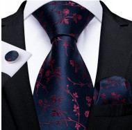 Set cravata + batista + butoni - matase 100% - model 255