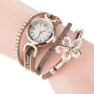 Ceas dama Flower Style, maro