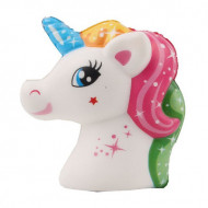 Jucarie Squishy, parfumata, calut unicorn, multicolor, model 1