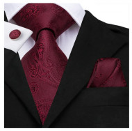 Set cravata + batista + butoni - matase naturala 100% - model 95