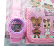 Ceas pentru fetite cu portofel, tip LOL Surprise, Model 2