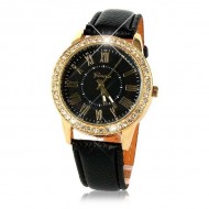 Ceas dama Geneva, cu cristale, eleganta si stil - Cadoulchic.ro