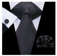 Set cravata + batista + butoni - matase naturala 100% - model 94