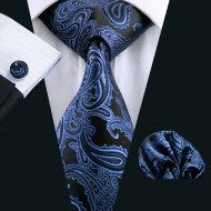 Set cravata + batista + butoni - matase 100% - model 4