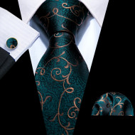Set cravata + batista + butoni - matase naturala 100% - model 108
