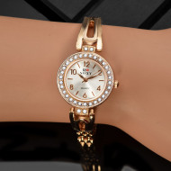 ceas dama auriu ieftin cu cristale