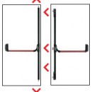 Kit antipanica usa 2 canate inchidere 5 puncte cu maner exterior cu cheie