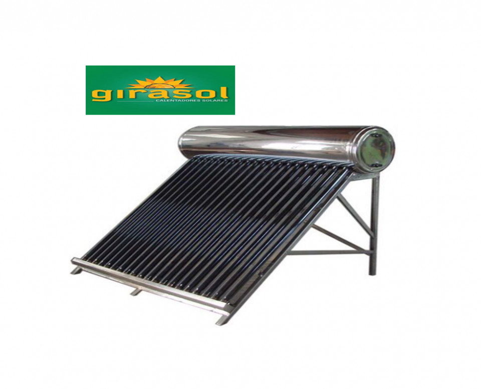 Calentador Solar GIRASOL de 20 Tubos para 6 personas (Baja Presión)