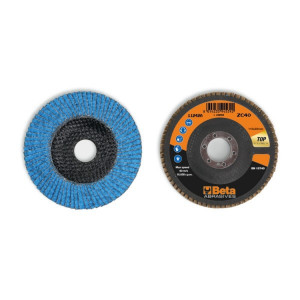 Disc lamelar abraziv cu zirconiu-ceramic, spate fibra de sticla, Ø115mm TOP LINE 11242A