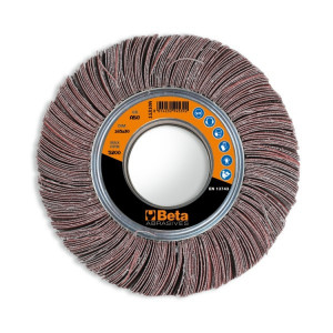 Disc perie lamelara cu panza taiata, din corindon pentru slefuire, Ø200x30mm 11310C