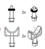 Set suport adaptor Crafter/Sprinter Ravaglioli S370A17
