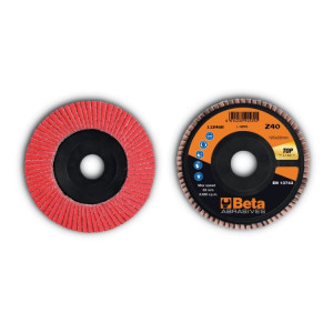 Disc lamelar abraziv, ceramic, spate plastic, Ø125mm TOP LINE 11246B