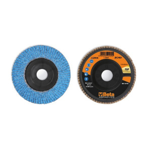 Disc lamelar abraziv cu zirconiu-ceramic, spate plastic, Ø115mm TOP LINE 11240A