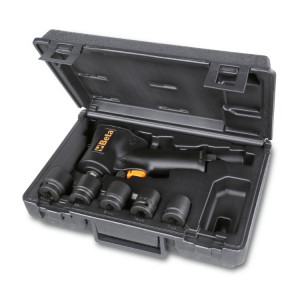 Set pistol pneumatic si 5 tubulare de impact, in cutie de plastic, 1927XM/K5
