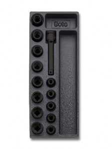 Set tubulare si accesorii impact 1/2" in suport termoformat T110