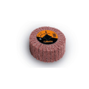 Tambur lamelar abraziv si fibra sintetica din corindon, pentru masina de satinat, Ø100x50mm 11420A