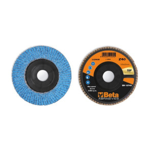 Disc lamelar abraziv cu zirconiu-ceramic, spate plastic, Ø125mm TOP LINE 11240B