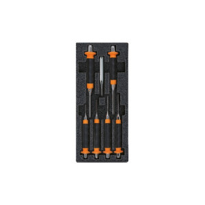 Set dornuri cu maner, in suport termoformat, T236