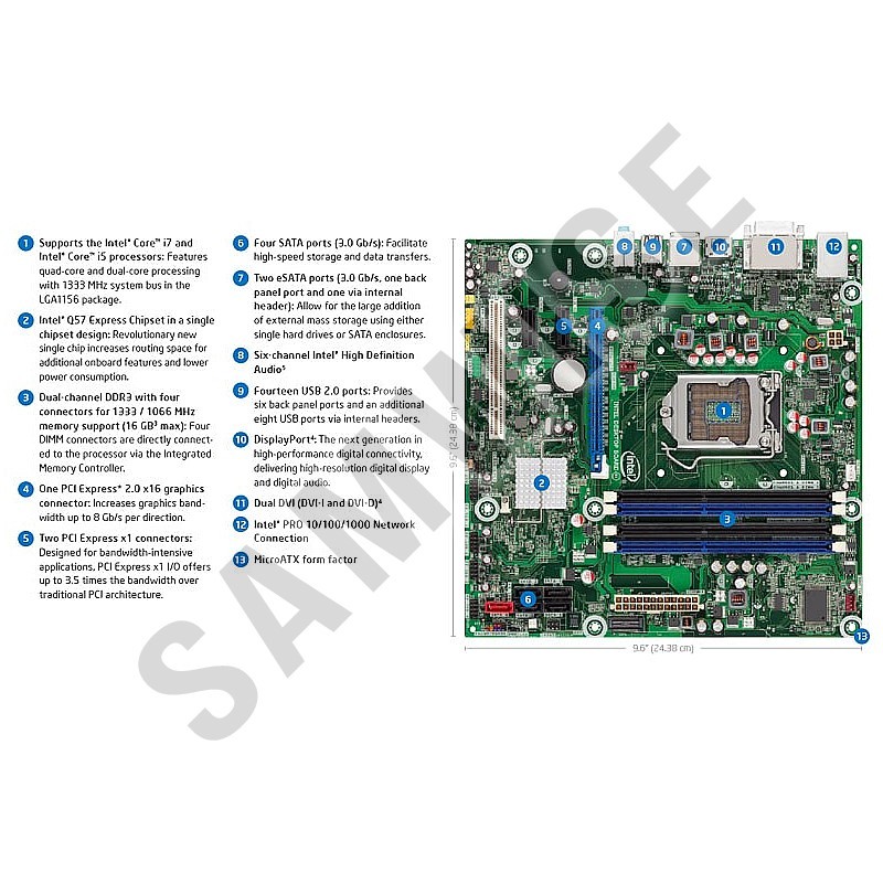 Материнская плата intel dq57tm не стартует