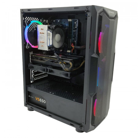 Calculator Gaming Aquarius Mesh, Intel Core i7 3770 3.4GHz, GA-H61M-DS2, 16GB DDR3, SSD 250GB, 500GB, Sapphire R9 380x Nitro 4GB DDR5 256-bit, HDMI, 650W