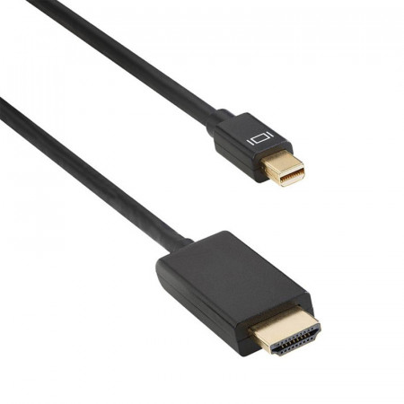 Cablu DeTech, mini DisplayPort Male - HDMI Male, lungime 1.8 metri