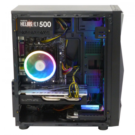 Calculator Gaming Glider Cosmo, Intel Core i5 4460 3.2GHz, ASRock H81 Pro BTC, 16GB DDR3, SSD 120GB, 1TB, Sapphire RX 580 Nitro+ 4GB DDR5 256-bit, HDMI, DVI, 500W