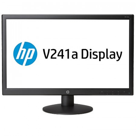 Monitor LED HP 23.6" V241a, Grad A, Full HD, 1920x1080, 5ms, DVI, VGA, Cabluri incluse