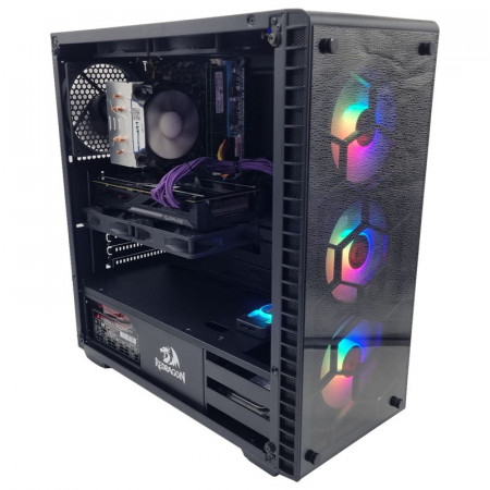 Calculator Gaming Diamond Storm, Intel Core i7 3770 3.4GHz, GA-H61M-DS2, 16GB DDR3, SSD 128GB, 500GB, Sapphire R9 380x Nitro 4GB DDR5 256-bit, HDMI, 750W