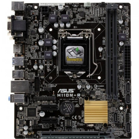 Placa de baza ASUS H110M-R, 1151, Intel H110, 4x SATA III, 2x DDR4, USB 3.0