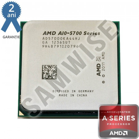 Procesor AMD Trinity, Vision A10-5700 3.4GHz (Turbo 4GHz), Quad Core, Cache 4MB, Video Radeon HD 7660D