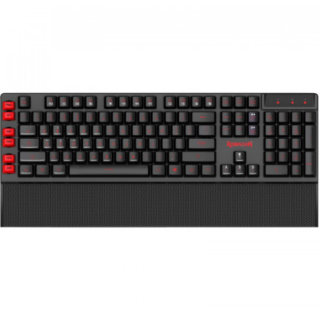 Tastatura Gaming Redragon Yaksa Black K505-BK, Iluminare LED, Open Box