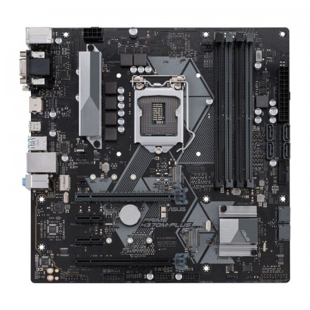 Placa de baza ASUS PRIME H370M-PLUS, LGA 1151 v2, 9/8th gen, 4x DDR4, 6x SATA III, USB 3.1