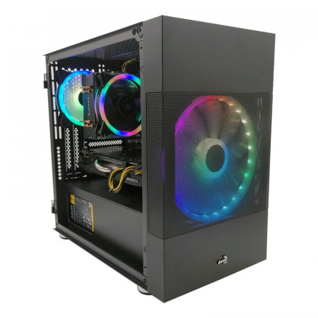 Calculator Gaming AeroRyz, AMD Ryzen 5 2600 3.4GHz, GA-A320M-S2H, 16GB DDR4, SSD 256GB, 1TB, R9 290 DirectCU II 4GB GDDR5 512-bit, HDMI, 550W