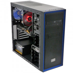 Calculator Gaming Deepcool Tesseract, Intel Core i5 2400 3.1GHz, Intel DH61CR, 8GB DDR3, 500GB, XFX RX 580 8GB DDR5 256-bit, DVI, HDMI, 500W, DVD