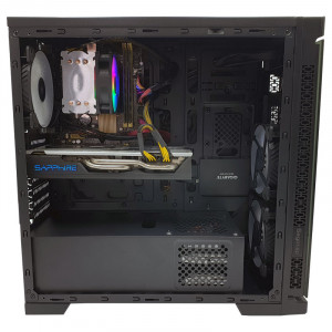 Calculator Gaming K5 Black, Intel Core i5 4590 3.3GHz, Asus H81M-P-SI, 16GB DDR3, SSD 120GB, 1TB, Sapphire RX 580 NITRO+ 4GB GDDR5 256-bit, DVI, HDMI, 500W
