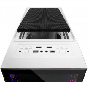 Carcasa Gaming Inter-Tech X-908 Infini2 Alba, USB 3.0 Type-C, Vent. 3x 120mm LED RGB, Panou transparent