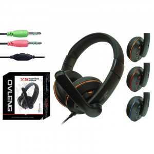 Casti Gaming Ovleng X-5, cu microfon, negru