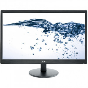 Monitor LED 23.6" AOC E2470SWDA, 1920x1080, 5ms, VGA, DVI, Cabluri incluse